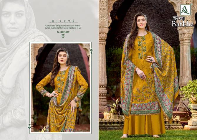 Alok Barkha Casual Wear Wholesale Pashmina Dress Material Catalog
